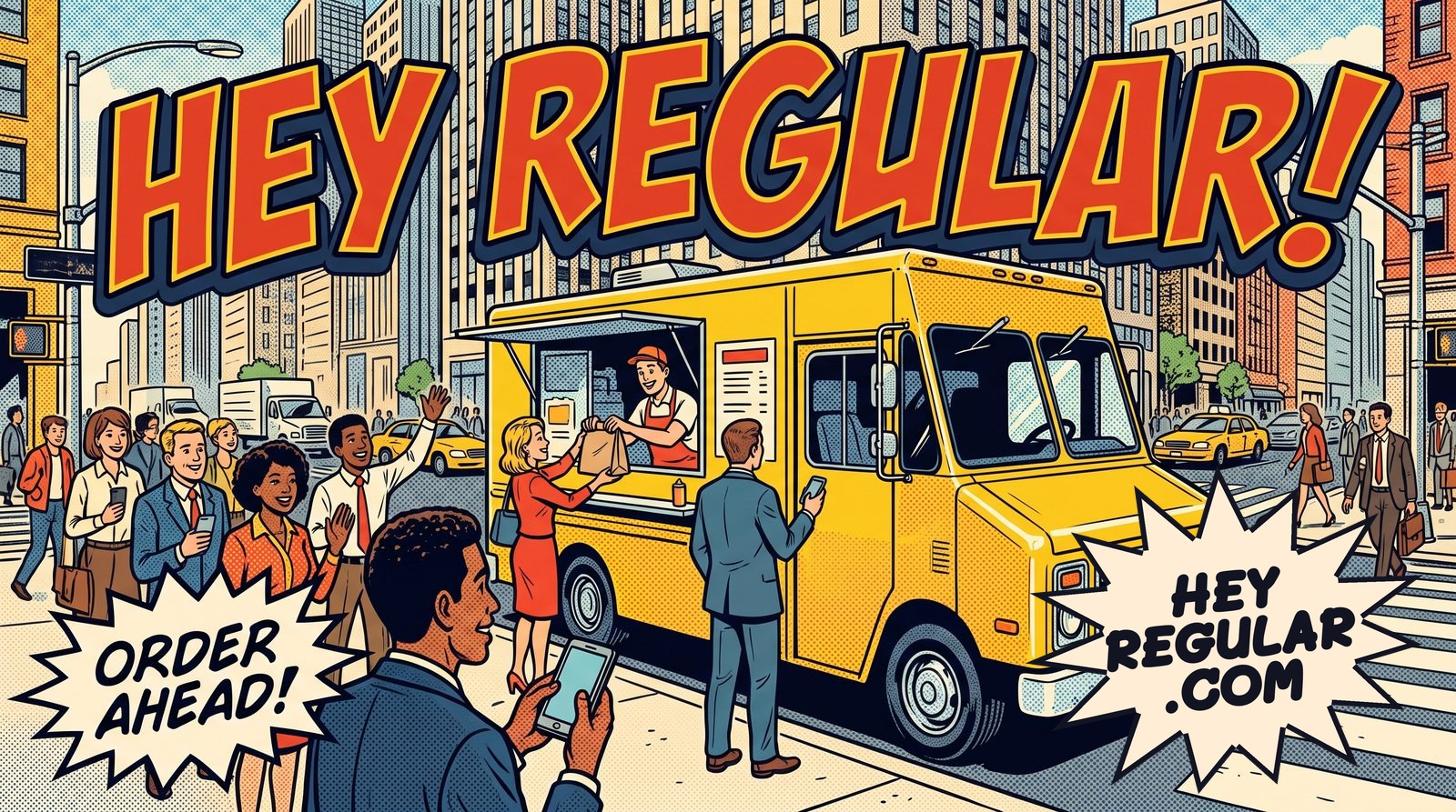 Hey Regular. Hey Regular. Online ordering for food trucks and neighborhood restaurants that live on their regulars.